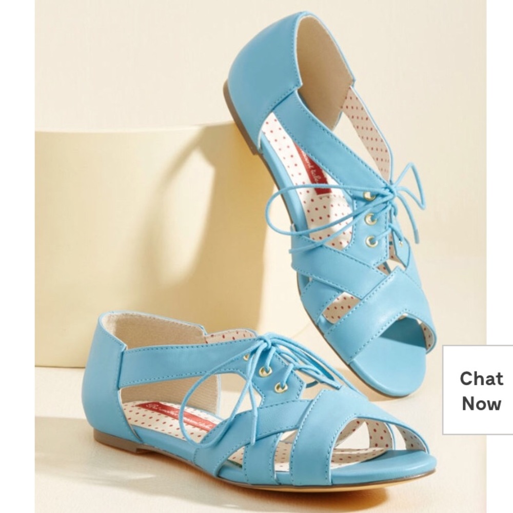 Blue fashion flats from ModCloth